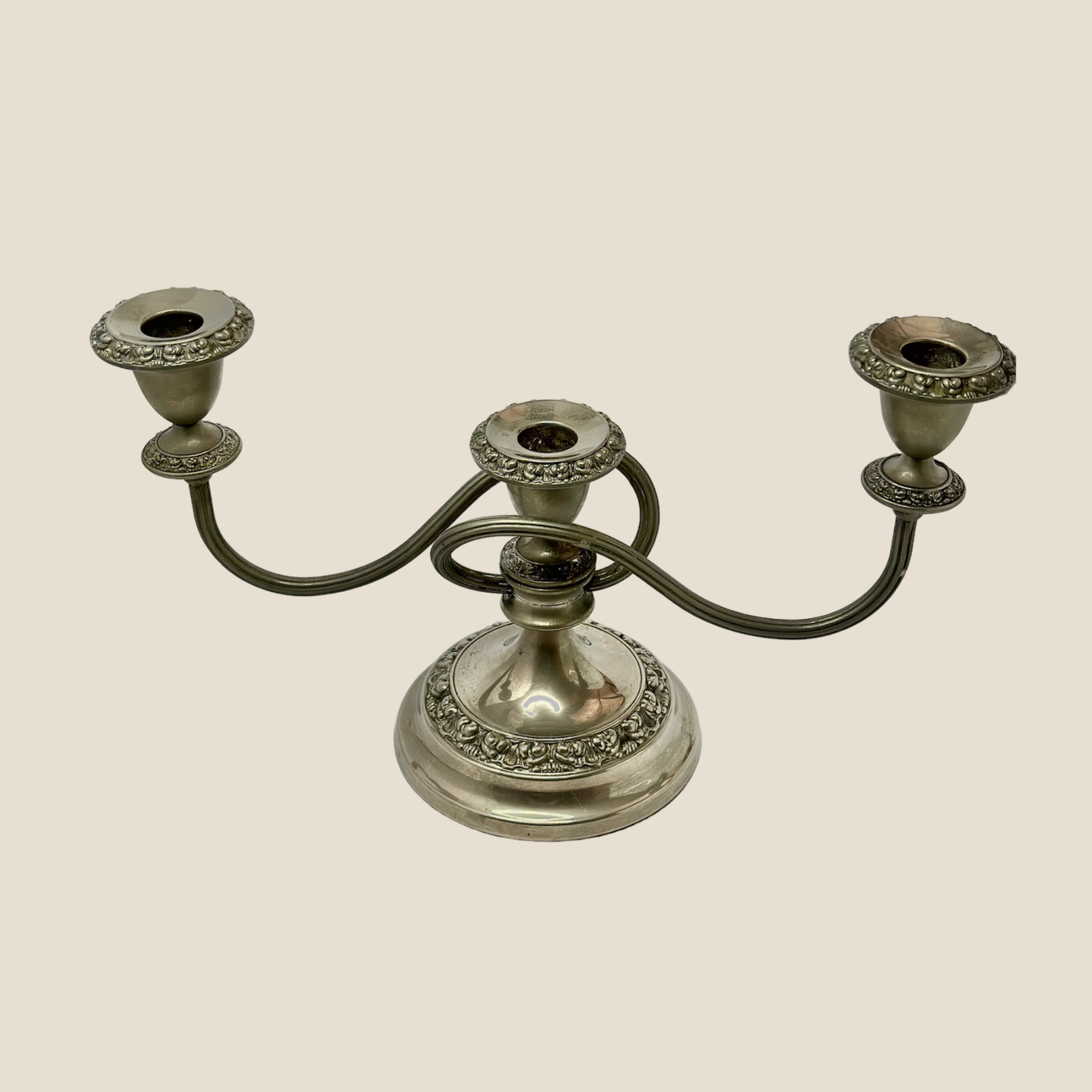 Antique Silver 3-in-1 holder